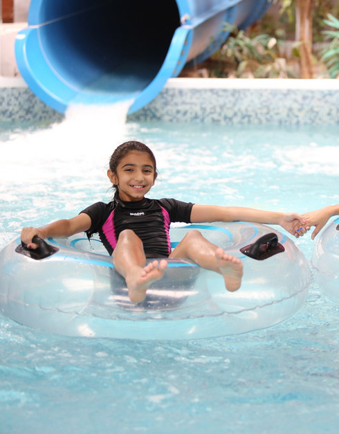 Happy Girl Swimming